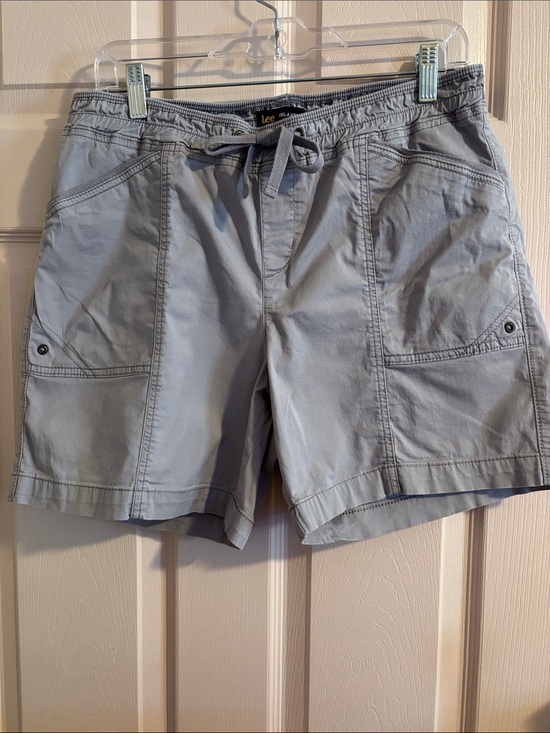 Lee Pants - Lee Men's Light Gray Drawstring Cargo Shorts
